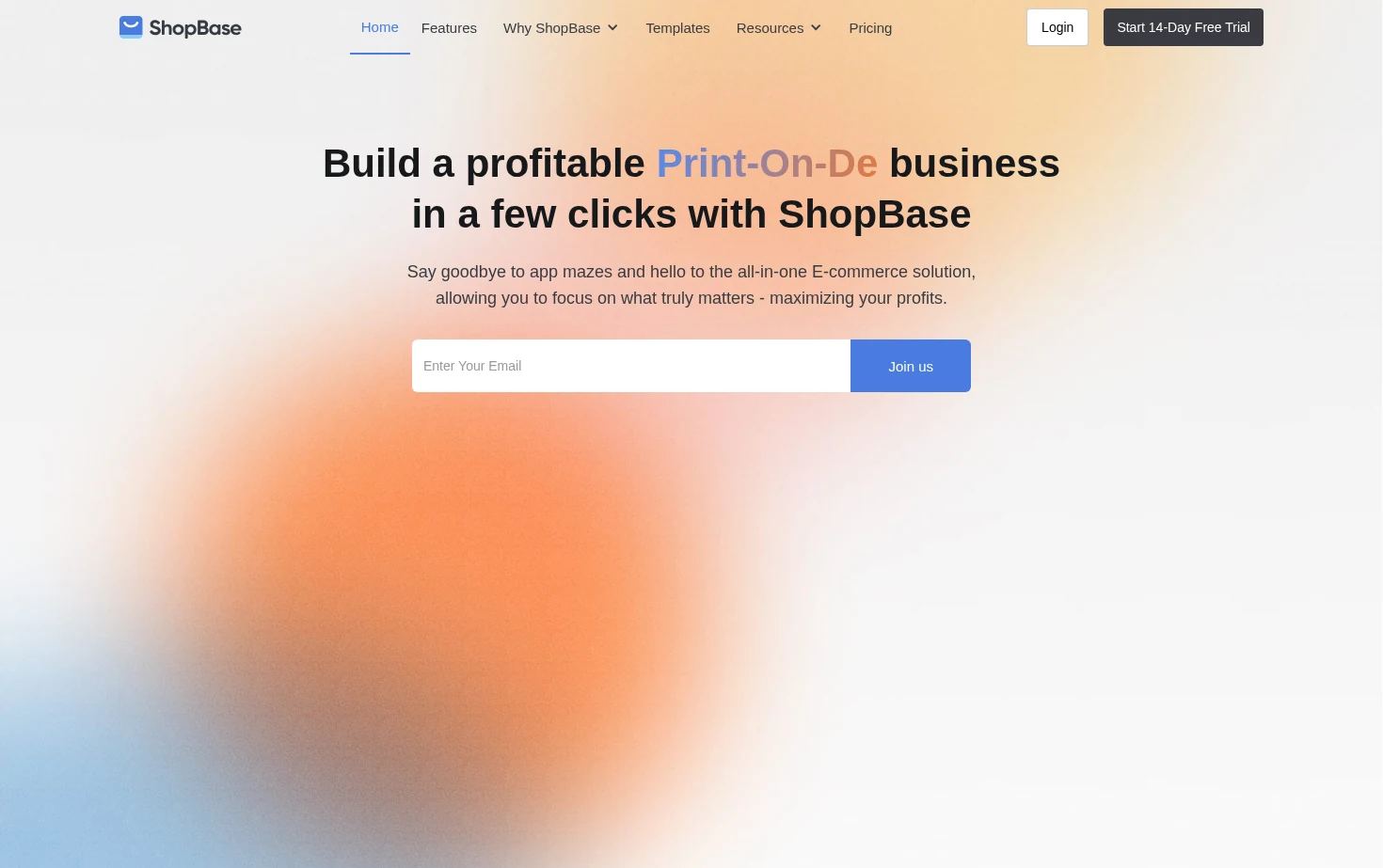 ShopBase 页面快照